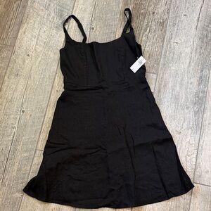 NWT Old Navy Black Linen Dress
